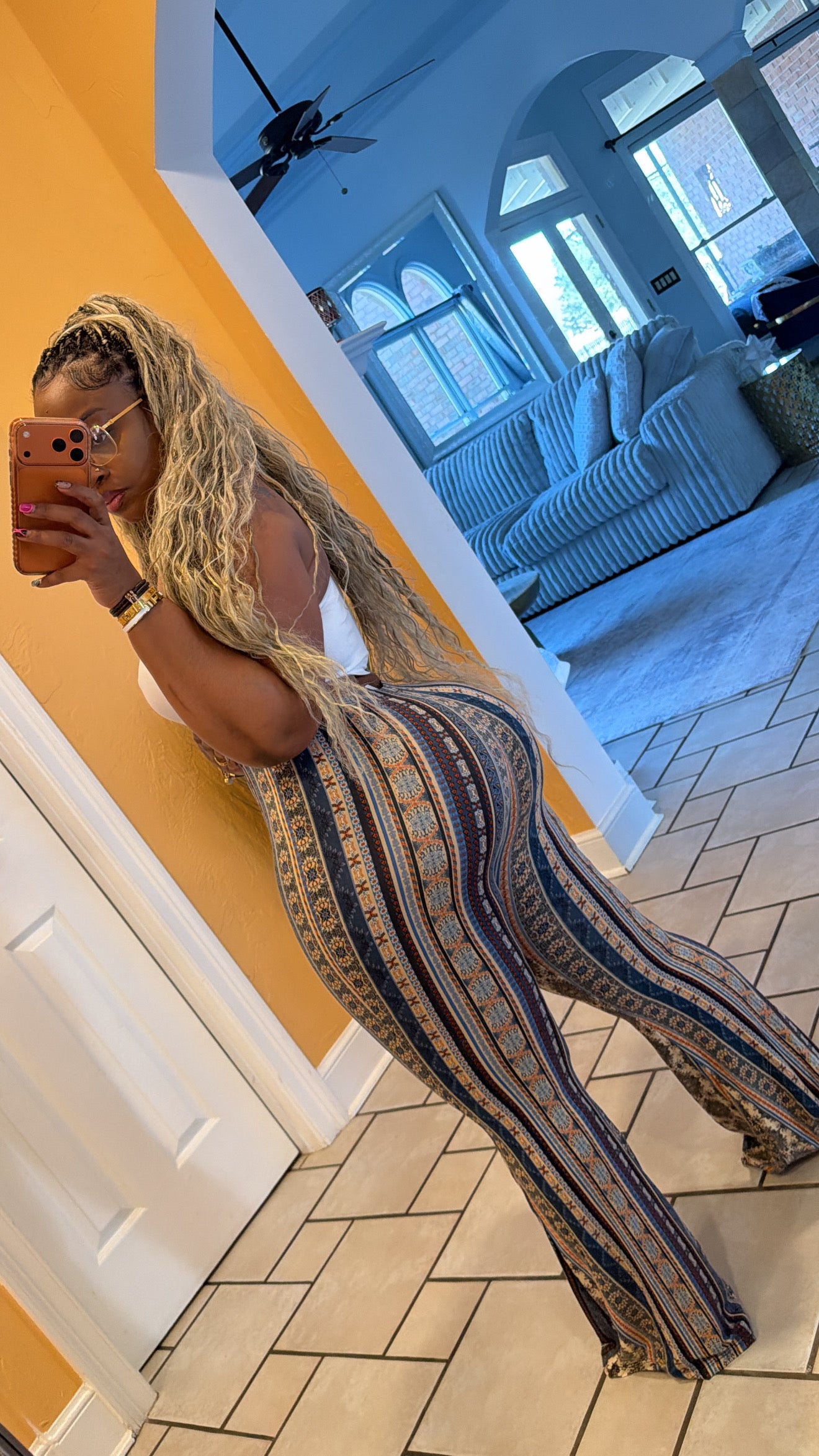 Mixed Patterns Pants