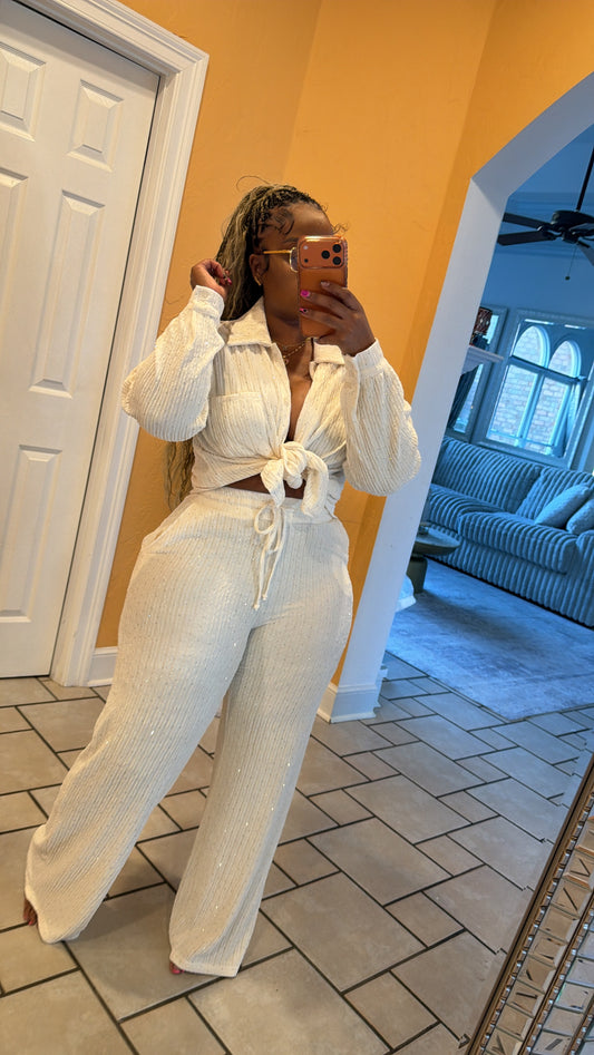 Cream Bling Set