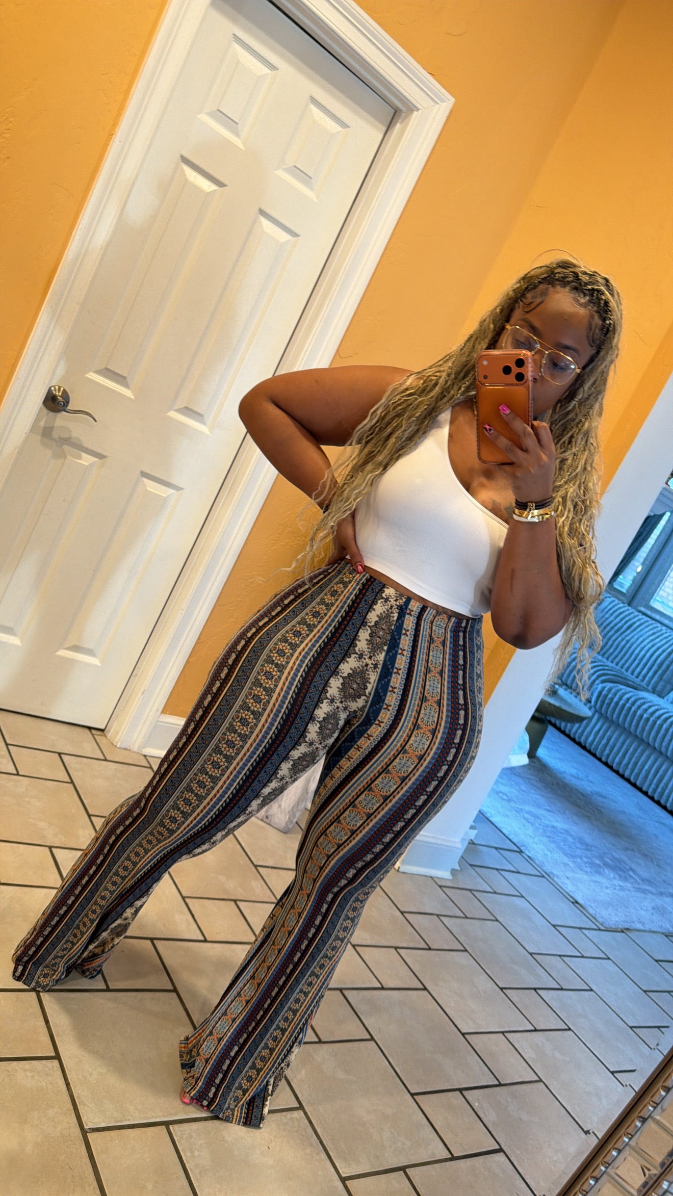 Mixed Patterns Pants