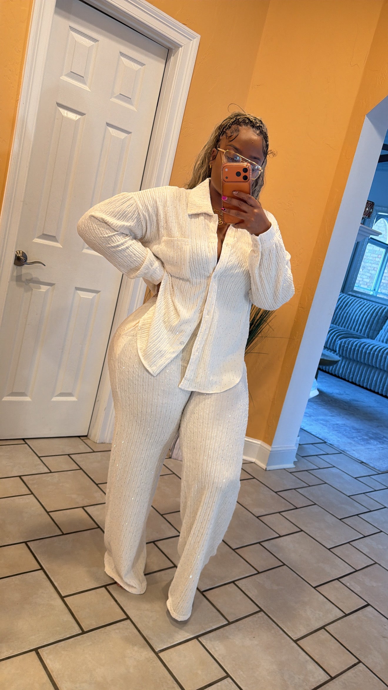 Cream Bling Set