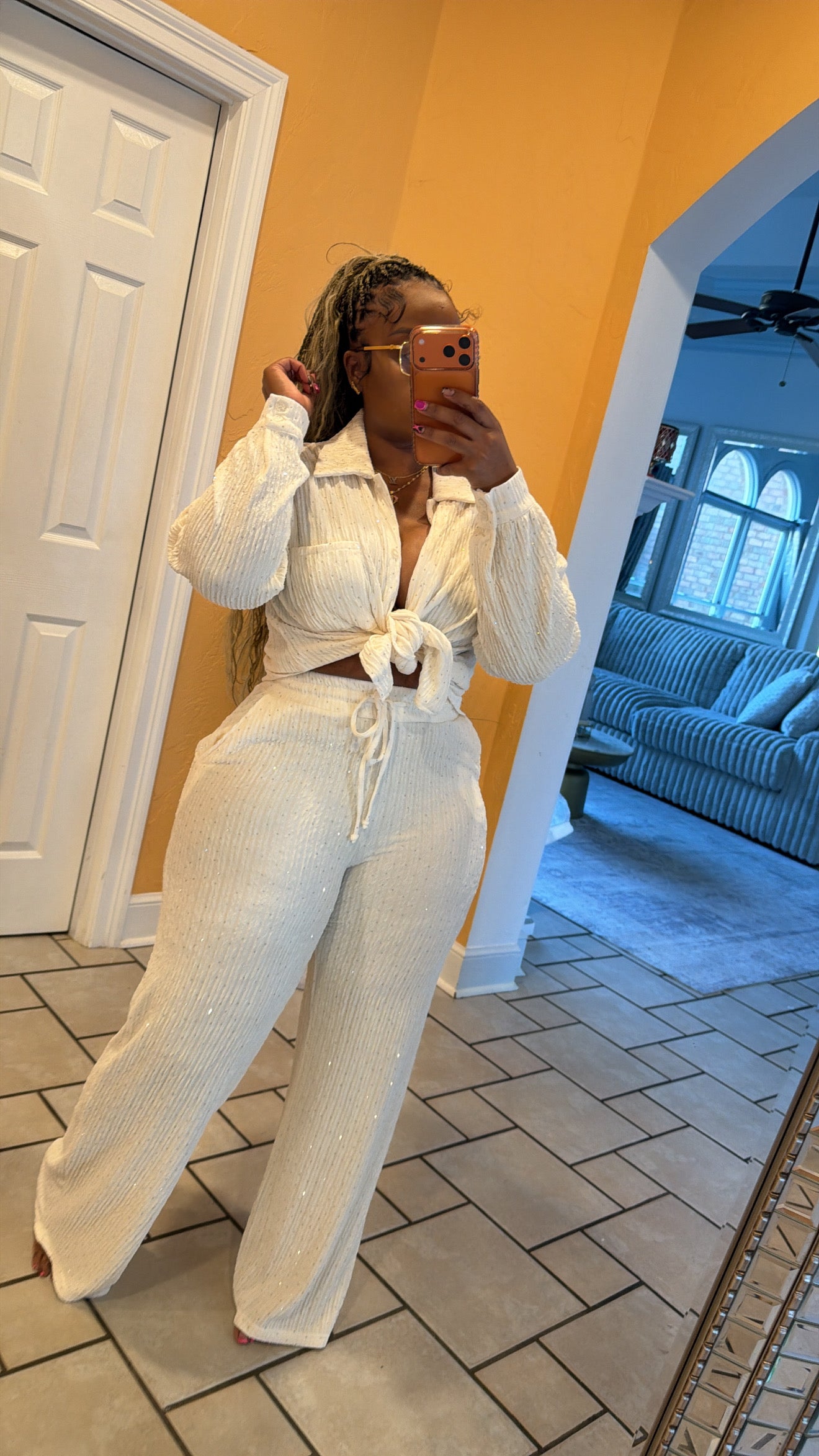 Cream Bling Set