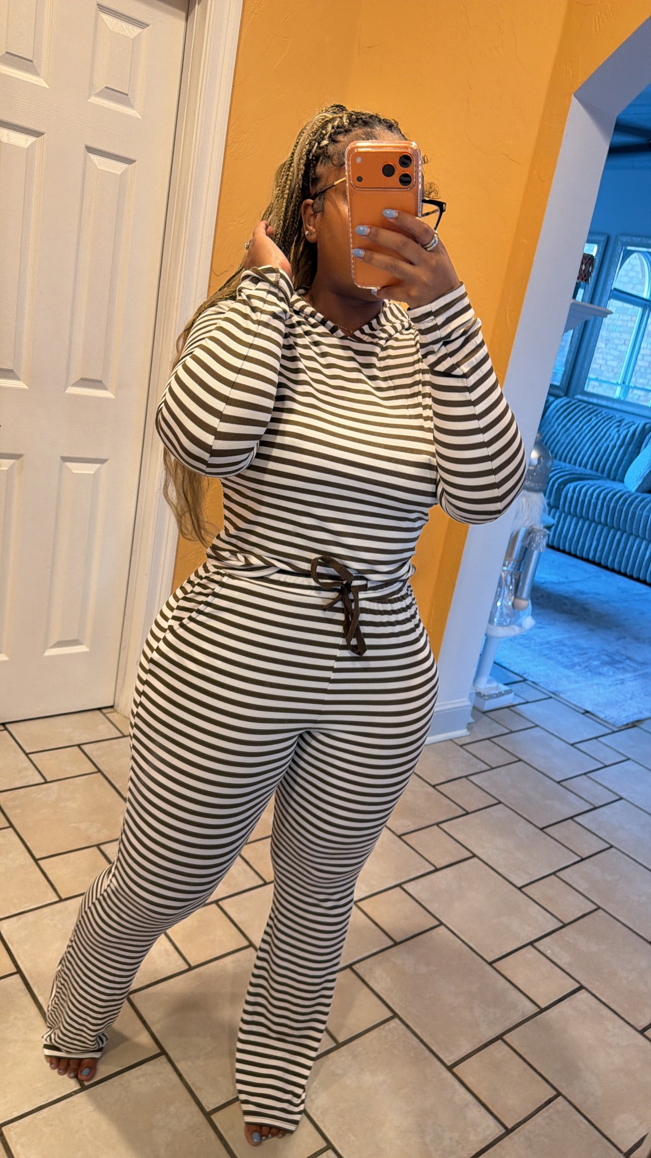 Hooded Stripe Set