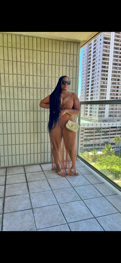 Tans & Sand Swim Cover Set